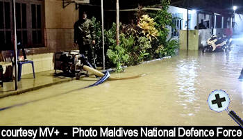 courtesy MV plus - Feydhoo Council reveals heavy Rain causes Damage to over 40 Homes in Feydhoo